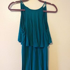 Cut out hi-neck summer dress
